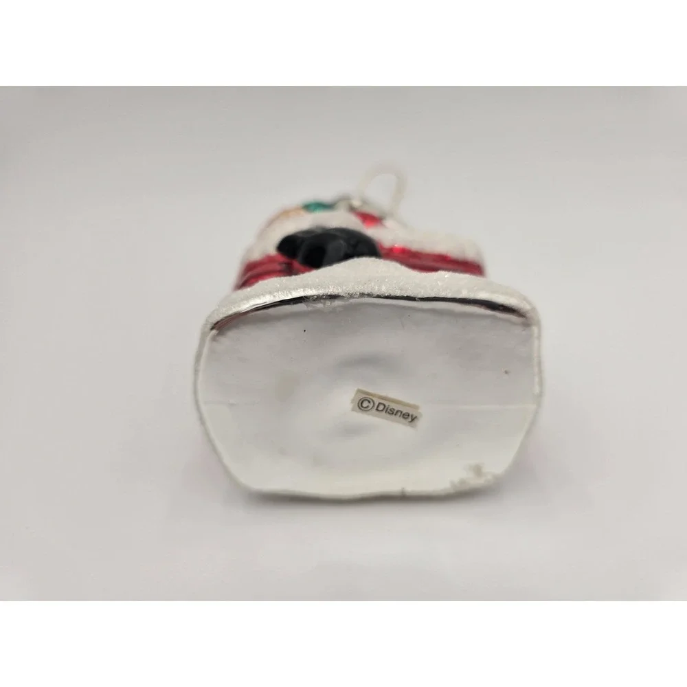 Disney Mickey Mouse‎ Christmas Ornament Blown Glass Vintage European Style